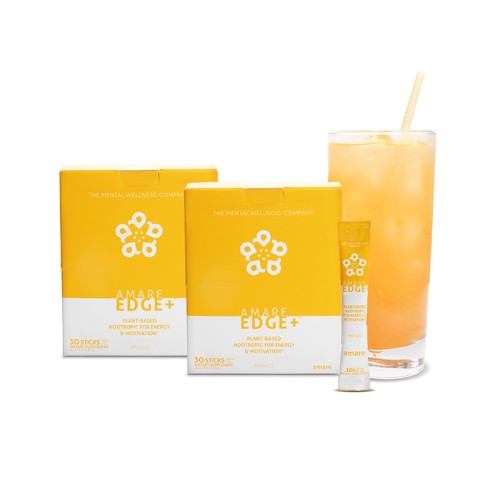 Amare EDGE+ Mango (2-Pack) | Nootropic & Energy Support